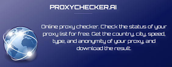 Logo ProxyChecker.AI Online Proxy Checker